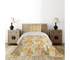 Lily Petals Exotic Bloom Bedspread Set