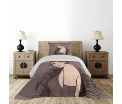 Girl with Mole Bedspread Set