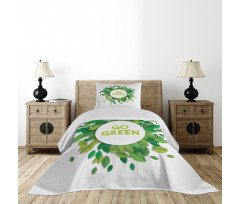 Go Green Eco Awareness Bedspread Set