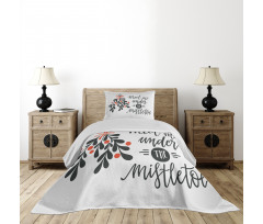 Meet Me Under Mistletoe Bedspread Set