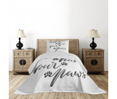 Brush Text Animal Lover Bedspread Set