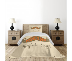 No Shave November Season Bedspread Set