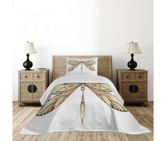 Colorful Bug Design Bedspread Set