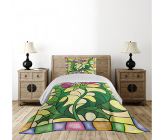 Stained Glass Style Bedspread Set