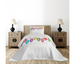 Balloons and Stars Bedspread Set