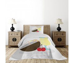 Pina Colada Cocktail Bedspread Set