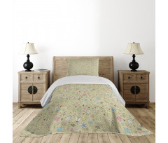 Nursery Doodle Insects Bedspread Set