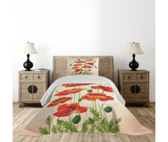 Flower Bouquet Arrangement Bedspread Set