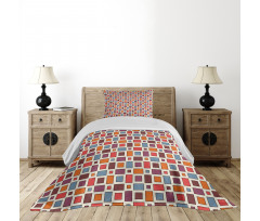 Squares Rectangles Bedspread Set