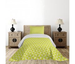 Squares Triangles Mosaic Bedspread Set