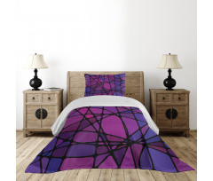 Amorphous Shapes Tile Bedspread Set