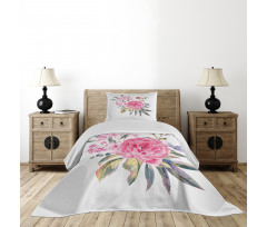 Romantic Roses Bouquet Bedspread Set