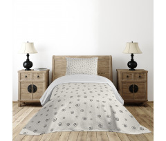 Simple Spiral Circles Bedspread Set