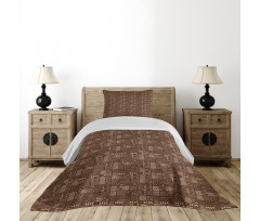 Abstract Ornates Bedspread Set