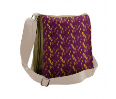 Cozy Abstract Leaves Messenger Bag