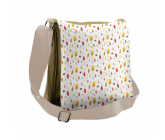 Colorful Trees Pattern Messenger Bag