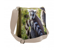 Ring Tailed Funny Expression Messenger Bag