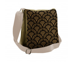 Retro Art Deco Seashells Messenger Bag