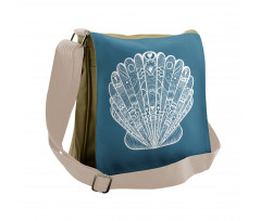 Zentangle Look Sea Shell Messenger Bag