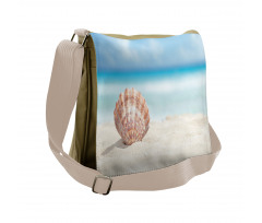 Sandy Exotic Beach Shell Messenger Bag