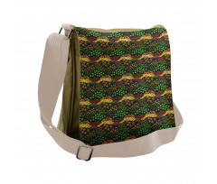 Agriculture Pattern Messenger Bag