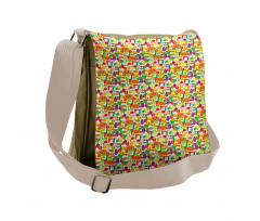 Smile Kawaii Foods Messenger Bag