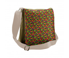 Cartoon Seasonal Food Messenger Bag