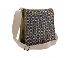 Geometrical Pattern Messenger Bag