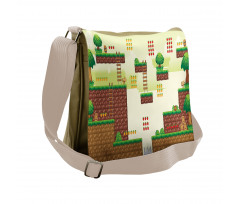 Vintage Video Game Platform Messenger Bag