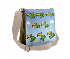 Animated Game Bird Toucan Messenger Bag