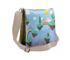 Flying Islands Game Platform Messenger Bag