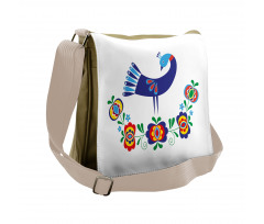 Ukrainian Culture Floral Messenger Bag