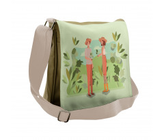 Couple Planting Messenger Bag