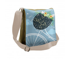 Have a Nice Day Bike Basket Messenger Bag