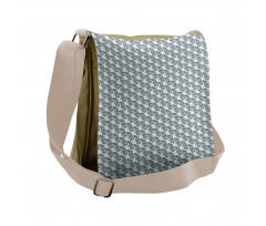 Pastel Tone Wavy Sea Doodle Messenger Bag