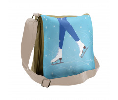 Legs on the Ice Rink Messenger Bag