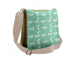 Sports Equipment Pattern Messenger Bag