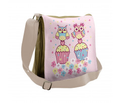 Couples Cupcakes Romantic Messenger Bag