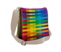 Vibrant Tones Multicolored Messenger Bag