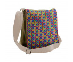 Multicolor Butterfly Messenger Bag