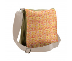 Buta Folk Motifs Floral Messenger Bag