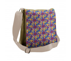 Floral Buta Eastern Motif Messenger Bag