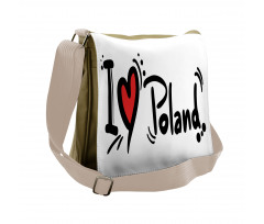 Proud Polish Bold Texting Messenger Bag