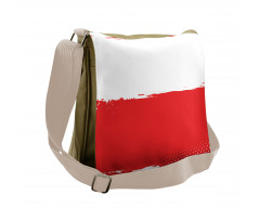 Grunge Flag Illustration Messenger Bag