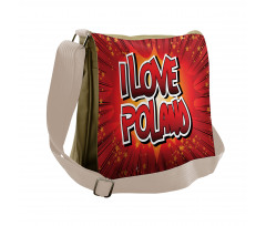 Pop Art Inspired Dramatic Messenger Bag