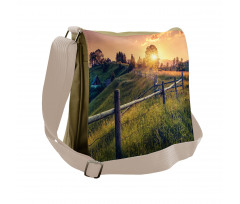 Morning Sunbeams Sky Messenger Bag