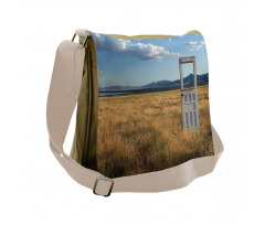 Field with Mountains Messenger Bag