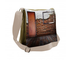 Frame on Old Brick Wall Messenger Bag