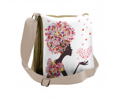 Butterflies Blossoms Messenger Bag