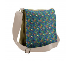 Jungle Flourishing Messenger Bag